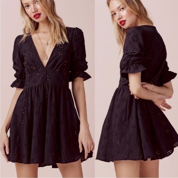 For Love and Lemons Spring‎ Eyelet Swing Dress S - Picture 1 of 10